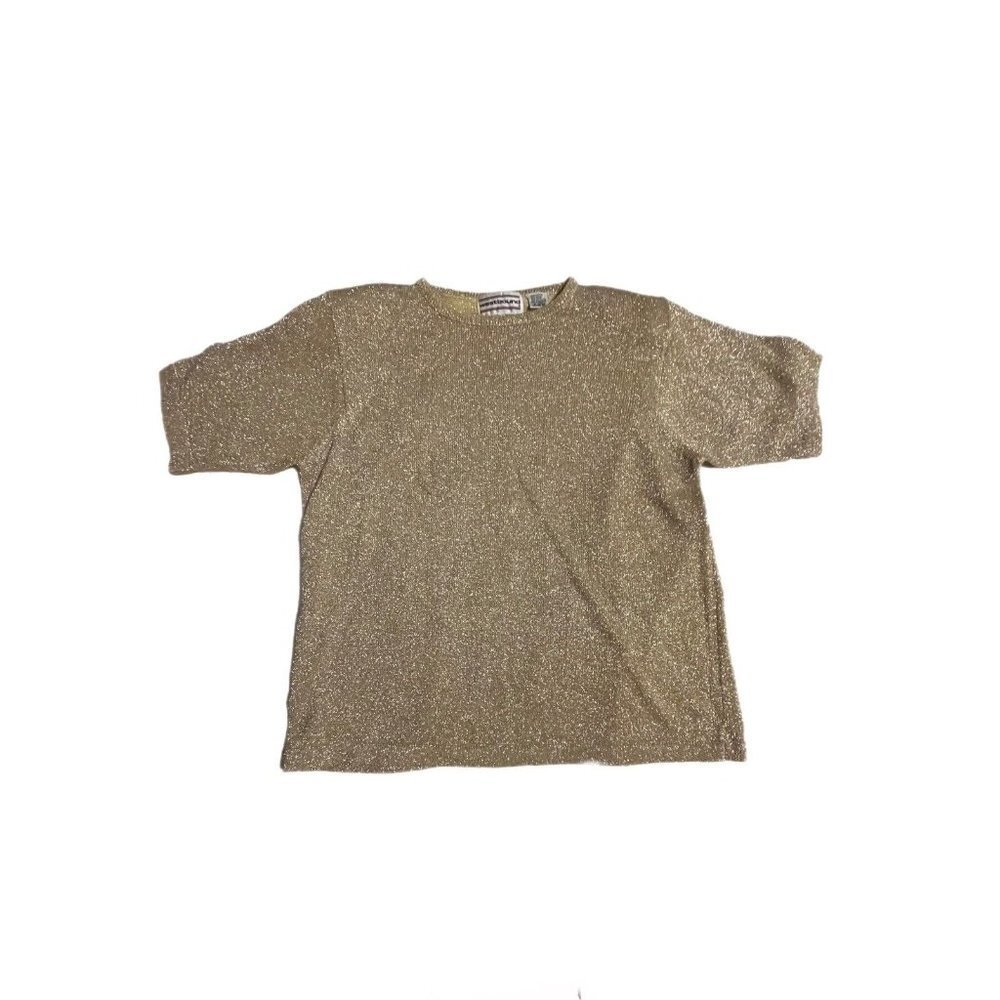 VINTAGESIZE L WESTBOUND GOLD SHIMMER TOP